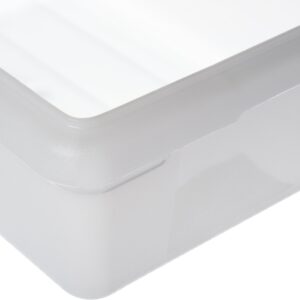 Carlisle FoodService Products Storplus Food Storage Container with Stackable Design for Catering, Buffets, Restaurants, Polyethylene (Pe), 3.5 Gallon, White, (Pack of 6)