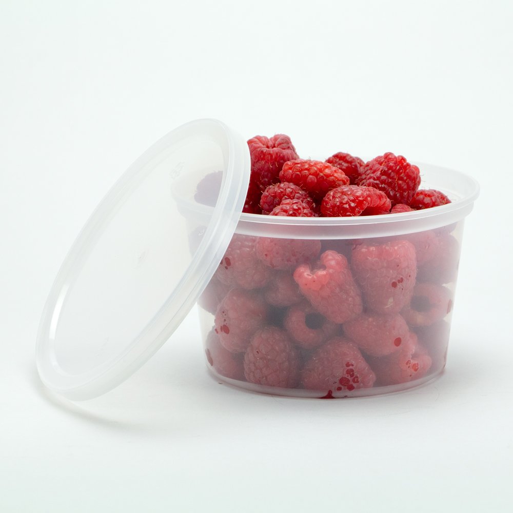 Premium Clear Deli Containers with Lids - 16 oz. (Pack of 36) - Leak-Proof Design for Fresh and Convenient Food Storage - Perfect for Home, Cafes, and Restaurants