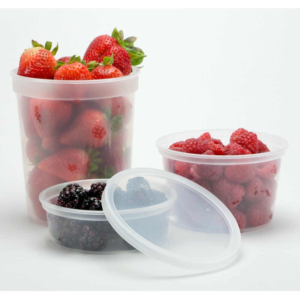 Premium Clear Deli Containers with Lids - 16 oz. (Pack of 36) - Leak-Proof Design for Fresh and Convenient Food Storage - Perfect for Home, Cafes, and Restaurants