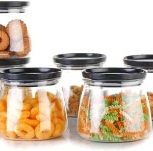 HANS PRODUCT Kitchen Storage Containers/Plastic Container/Masala Box/Plastic Box/Kitchen Set/Storage Box/Storage Containers (pack 6)