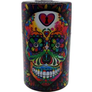 Hypeshops Candy Skull Vacuum Sealed Herb Stash Jar Container Airtight Smell Proof Storage