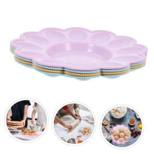 STOBAZA Plastic Dinnerware 4pcs Egg Storage Tray Plastic With Cover Egg Box Fruit Pies