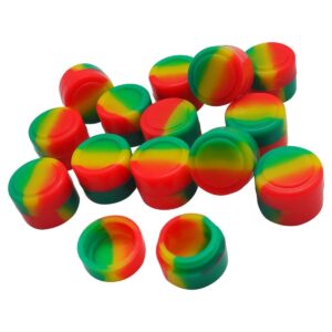 Gentcy Silicone 2ml 300pcs Containers Silicone Storage Jar Seals 13color