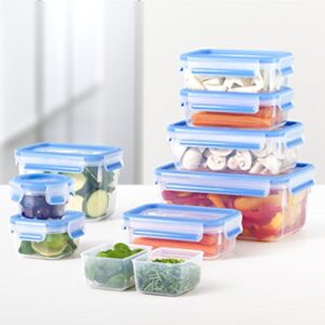 Emsa "Clip & Close 2.0" 3 Piece Food Storage Container, Light Green