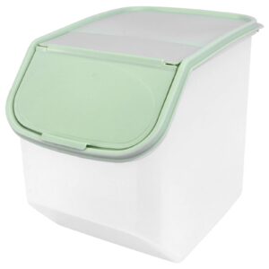 Cabilock Rice Storage Bin Cereal Containers Large Dispenser Food Storage Containers Kitchen Pantry Storage Containers for Sugar Flour and Baking Supplies Green