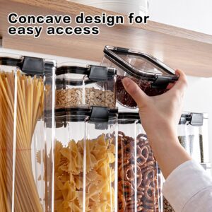 Cereal Container Storage Set,Airtight Food Storage Containers with Lids,Airtight Large Dry Food Storage Containers,BPA Free Dispenser Plastic Cereal Storage Containers (121.2 oz,2 PC)