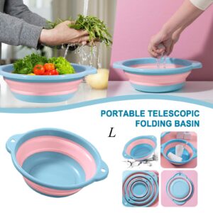 Snack Rack Plastic Basin Folding Multifunctional Portable Washbasin Silicone Telescopic Tools & Home Improvement Bag Container