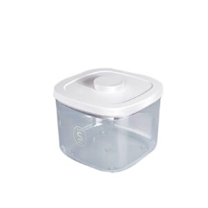 leutsin vacuum dry storage bucket, pet food storage barrel, large capacity sealed can humidity proof grain box, household multifunction dispenser bucket for hone kitchen (samll)