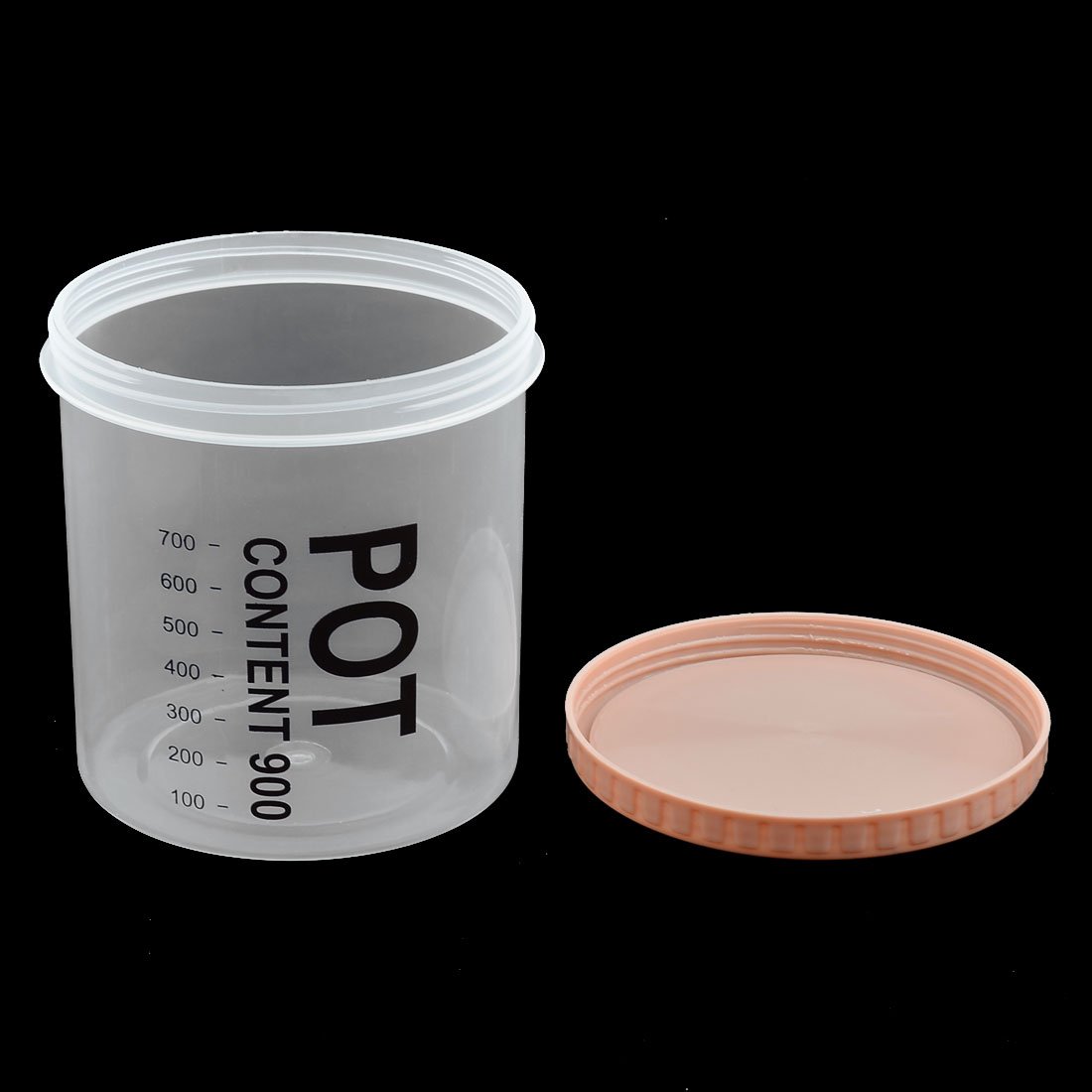 Qtqgoitem Plastic Household Round Design Food Cereal Soybean Storage Container Light Pink (model: 2a7 46a 00c 597 95c)