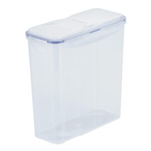 pantry cereal storage container with flip lid 16.5c clear plastic 1 piece