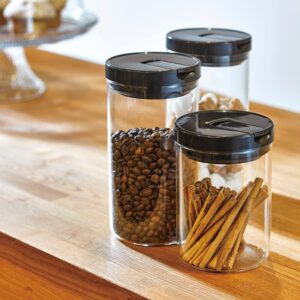 HARIO MCNR-200-B Coffee Canister M, Black