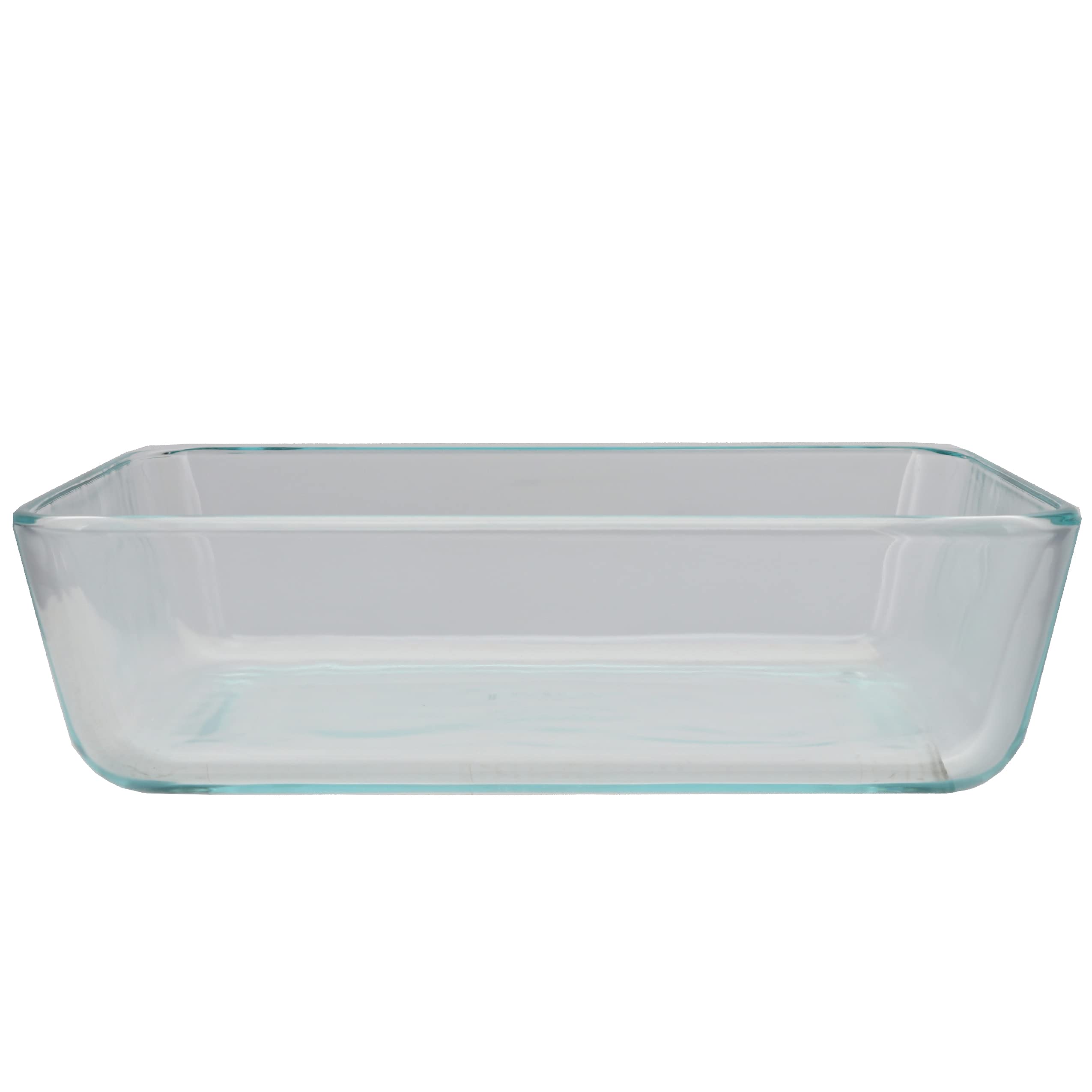 Pyrex (2 7210 Glass Containers & (2) 7210-PC Sun Bleached Turquoise Lids Made in the USA