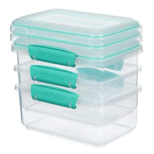 Sistema Food Storage, Polypropylene Assorted, 1L x 3