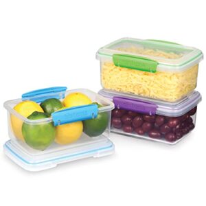 Sistema Food Storage, Polypropylene Assorted, 1L x 3