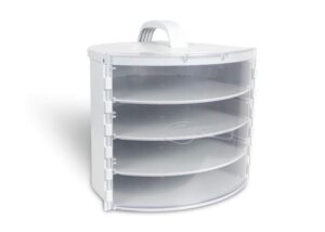 essaware pie safe - pie, cake, dessert travel & storage container, adjustable shelf
