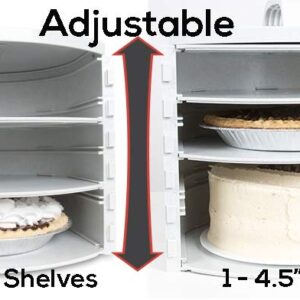 Essaware Pie SAFE - Pie, Cake, Dessert Travel & Storage Container, Adjustable Shelf