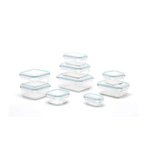 glasslock oven and microwave safe glass food storage containers 18 piece set