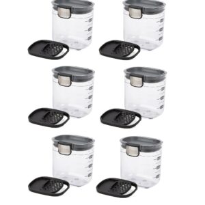 Progressive International PKS-401 1.5 Cup Mini Prokeeper + Airtight Silicone Seal Storage Container Great For Spices & Baking Acessories Set of 6 (PKS-401 (6-Pack))