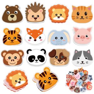 crtiin 24 pcs cute bag clips funny clips animals shaped fruit kitchen and food bag clips binder and paper clips plastic bread bag clips for airtight seal food storage