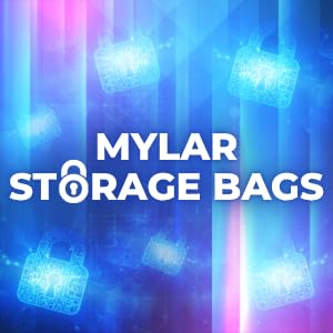 Loud Lock Mylar Bags Smell Proof -1000 Count (Black, 1/8 Ounce 5.25"x3.75") - 6mil Thickness Packaging Bags - Mylar Bags For Food Storage - Resealable Bags