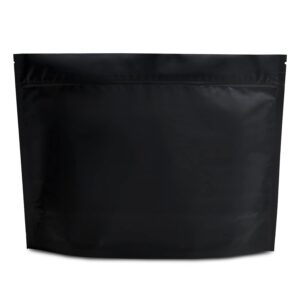 50 pcs matte black child resistant exit bags 12inx9inx4in ziplock pouch smell proof bags, 9101-50pack