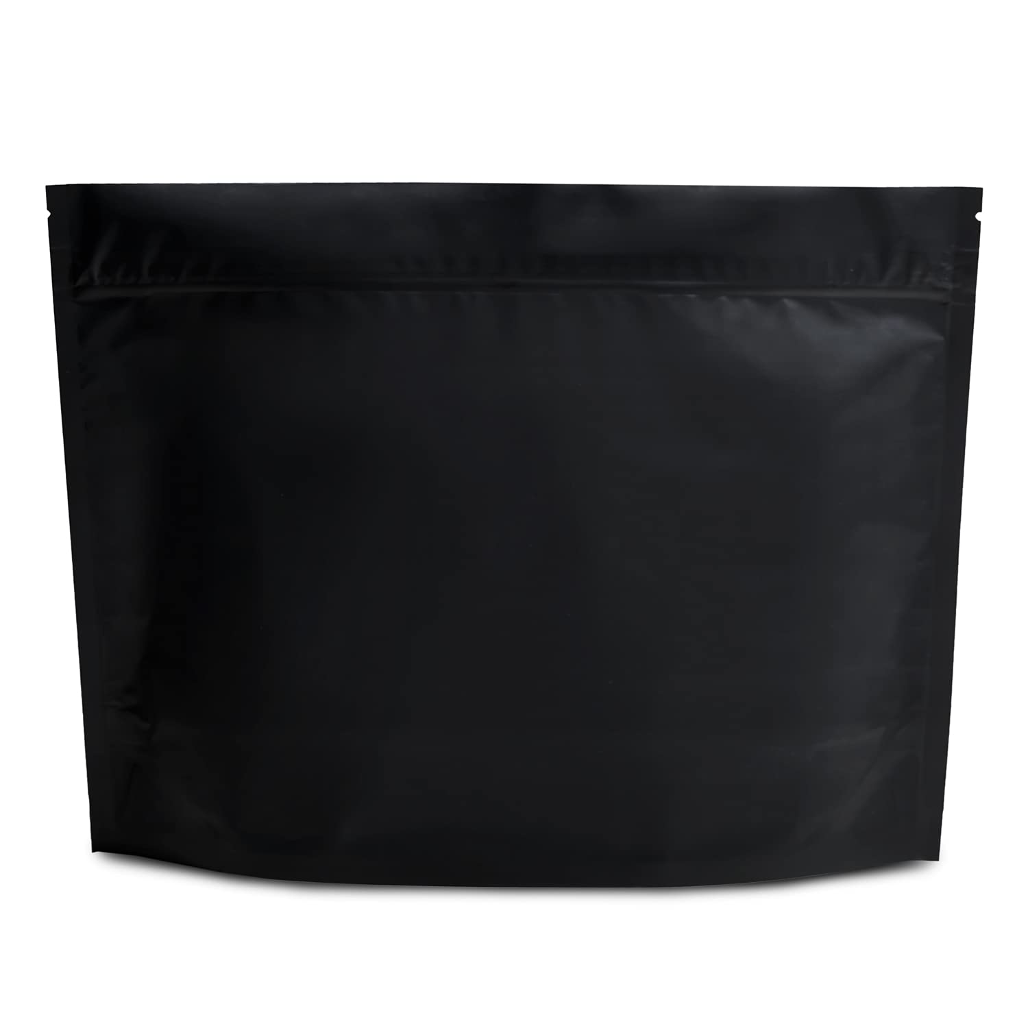 50 pcs Matte Black Child Resistant Exit Bags 12Inx9Inx4In Ziplock Pouch Smell Proof Bags, 9101-50PACK