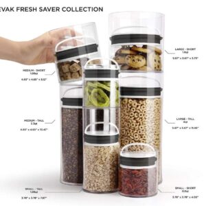 Prepara Evak Fresh Saver Plastic Food Storage, 33 Ounce, White