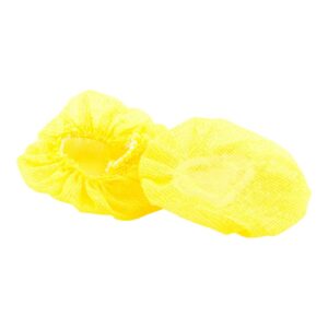 Restaurantware 7 Inch x 7 Inch Lemon Squeeze Cloths 100 With Elastic Band Lemon Covers - Mesh Reusable Yellow Cheesecloth Lemon Nets For Lemon Halves And Wedges