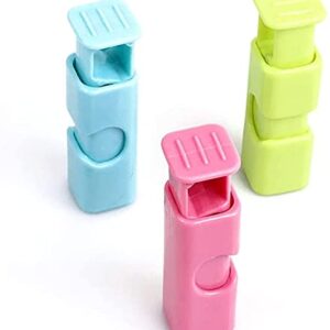 4 Pieces Food Sealing Clips Set, Bread Bag Clips Locking Type Bag Clip Plastic Food Clips Bag Sealing Clips for Snacks Kitchen Clips Freezer Bag Clips Useful and Fashion