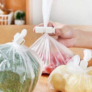 4 Pieces Food Sealing Clips Set, Bread Bag Clips Locking Type Bag Clip Plastic Food Clips Bag Sealing Clips for Snacks Kitchen Clips Freezer Bag Clips Useful and Fashion