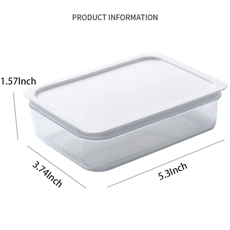 Refrigerator Side Door Organizer Box 6 Pack,Kitchen Divider Organizer Onion Food Grade Fresh Box Storage Box Fresh-Keeping Box for Fridge, Counter, Cabinet Kitchen Organization Food Storage