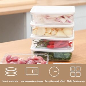 Refrigerator Side Door Organizer Box 6 Pack,Kitchen Divider Organizer Onion Food Grade Fresh Box Storage Box Fresh-Keeping Box for Fridge, Counter, Cabinet Kitchen Organization Food Storage