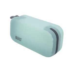 built rectangular reusable dishwasher safe zippered silicone deep snack bag blue 5269890