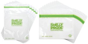 smelly proof reusable food storage bags bundle - made in usa, easy clean, dishwasher-safe, xxl 2-gallon freezer bags & small sm-snack bags, 3-mils thick, peva & bpa free, 5-pack & 10-pack