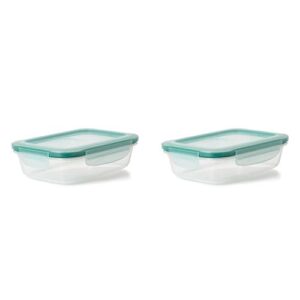 oxo good grips 5.1 cup smart seal leakproof food storage (pack of 2)