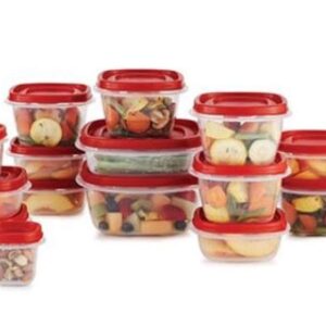 Rubbermaid 38 Piece Easy Find Lid Red Food Storage Set - Kitchen Storage