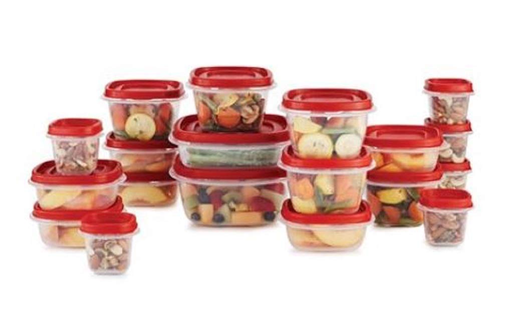 Rubbermaid 38 Piece Easy Find Lid Red Food Storage Set - Kitchen Storage