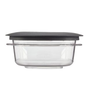 Rubbermaid Premier Easy Find Lids Food Storage Containers, 1.25 Cup, Gray