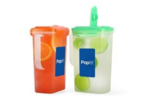 57 ounce 2 pack pitcher set, by popit!