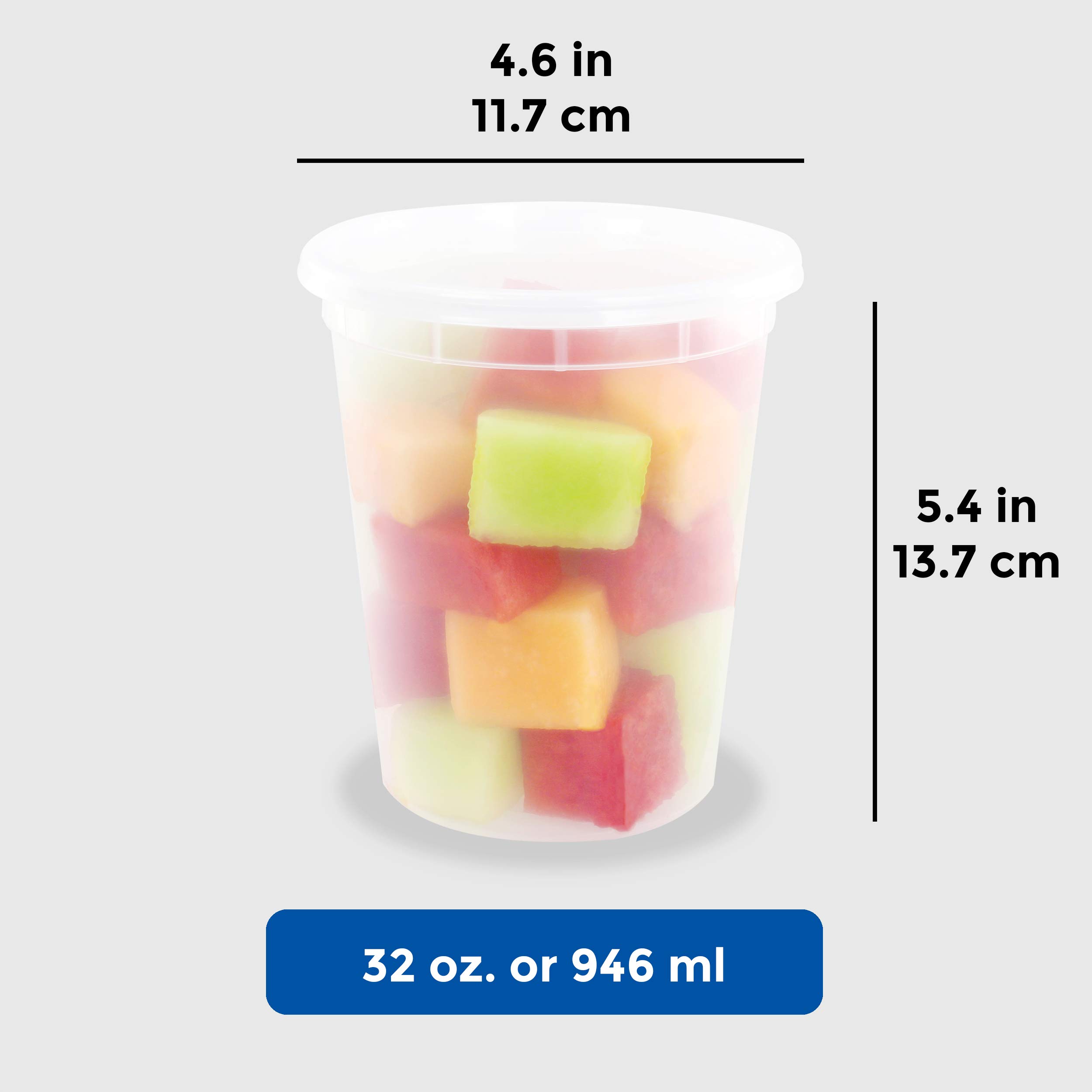 Freshware 32 oz and 16 oz Leakproof Food Storage Containers (24 + 50 Set)