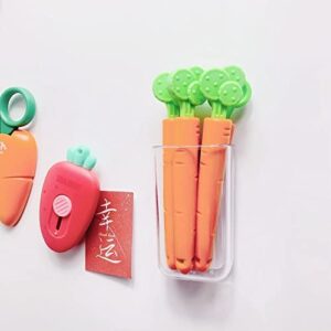 5 PCS Seal Pour Food Storage Bag Clip, Plastic Carrot Chip Food Clips, Kitchen Snack Clips.