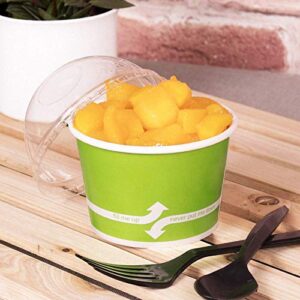 Karat C-KDP8 8 oz. Food Container - Green (Case of 600)