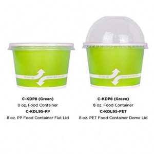 Karat C-KDP8 8 oz. Food Container - Green (Case of 600)