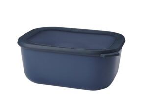 mepal cirqula multi bowl rectangular 3000 ml nordic denim-food storage box-stackable-dishwasher safe