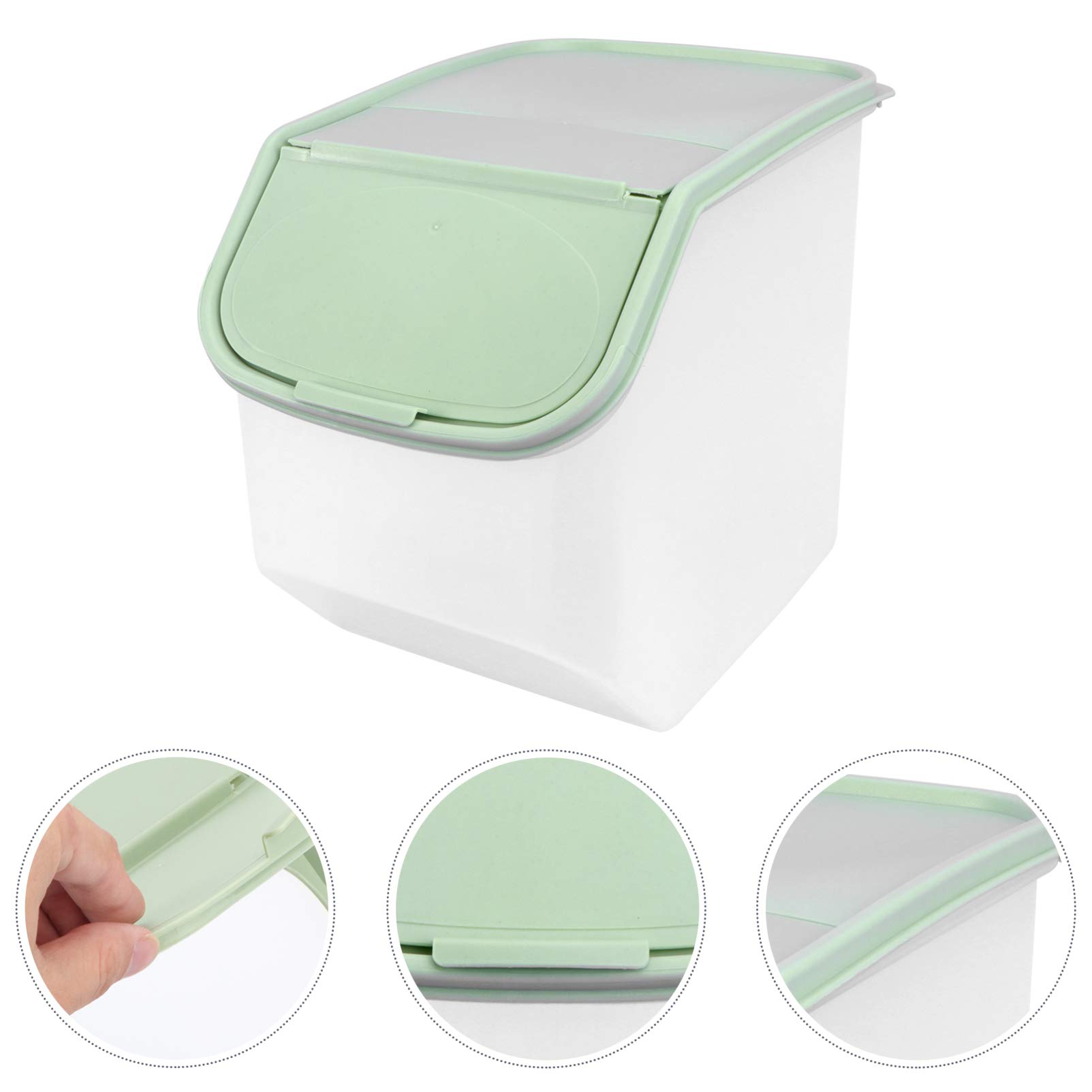 Pet Food Storage Containers Rice Storage Container Airtight Food Storage Bin with Lid Dry Food Cereal Container Dispenser Pantry Storage for Kitchen Green Food Storage Containers