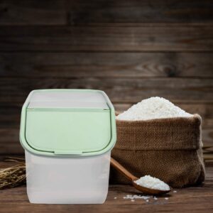 Pet Food Storage Containers Rice Storage Container Airtight Food Storage Bin with Lid Dry Food Cereal Container Dispenser Pantry Storage for Kitchen Green Food Storage Containers