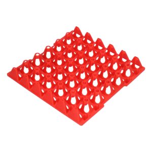 01 egg flats, 30 cell reusable egg storage tray 5pcs for hennery for farm(red)