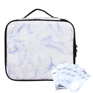 geedud smell proof bag with combination lock (marble purple)