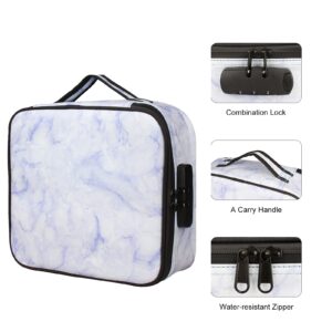 GEEDUD Smell Proof Bag with Combination Lock (Marble Purple)