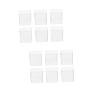 alipis 12 pcs square transparent gift box multifunction candy stand